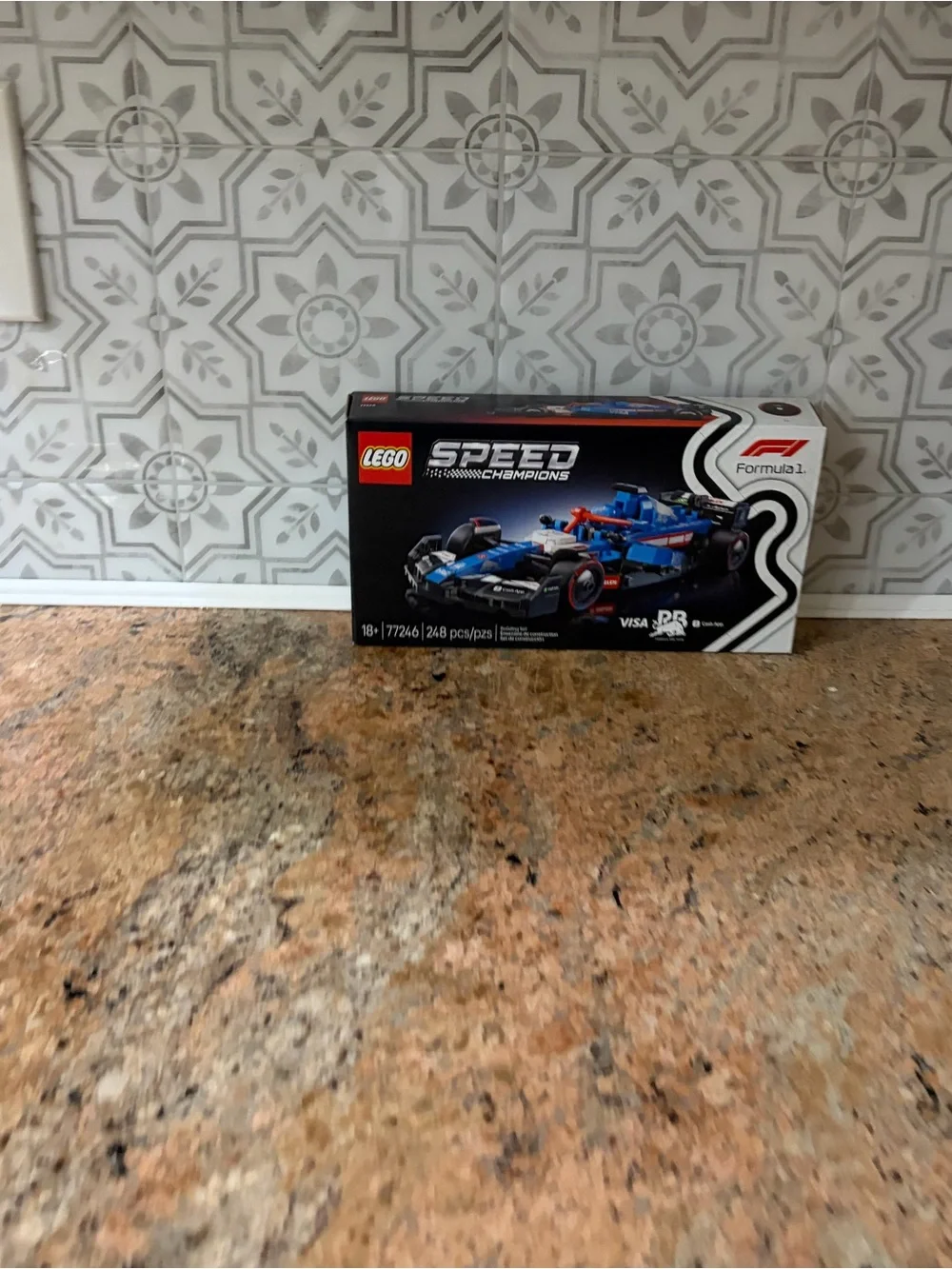 Lego Speed Champions Blue and Black Formula Race Car Set